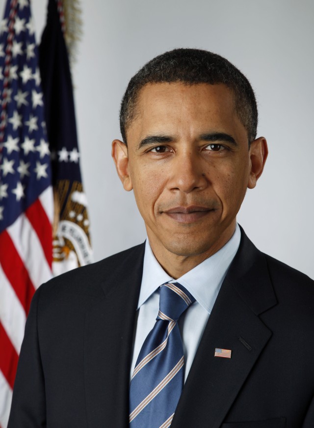 Official portrait for President Barack Obama