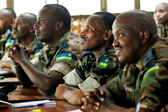 U.S. team providing deployment assistance for Rwandan Defense Force peacekeepers