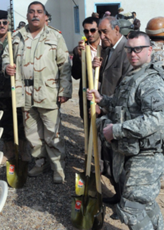 Canal groundbreaking kicks off projects in Iraq's Salman Pak region sponsored by 1st Armored Division's 2nd Brigade Combat Team