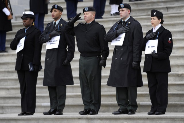 Full-dress rehearsal for the presidential inauguration