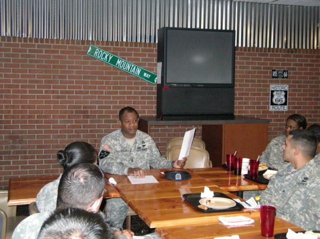Fort Carson Garrison CSM meets with BOSS