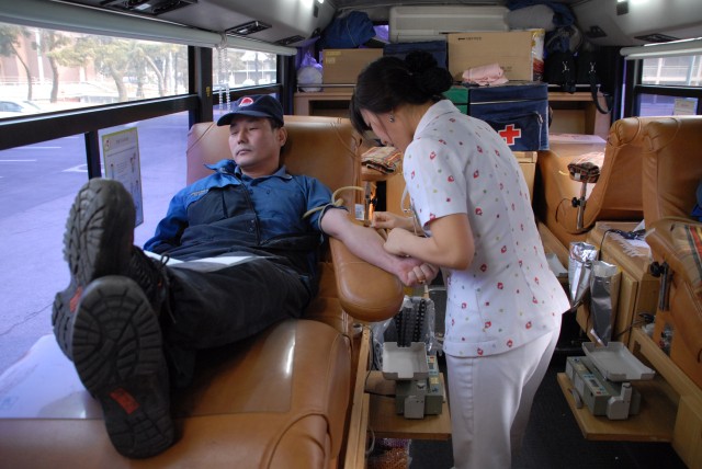 Area I employees hold blood drive for stricken child