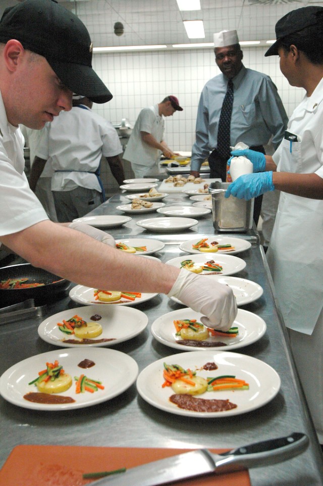 Culinary team trains for hot competition in annual Army culinary arts contest