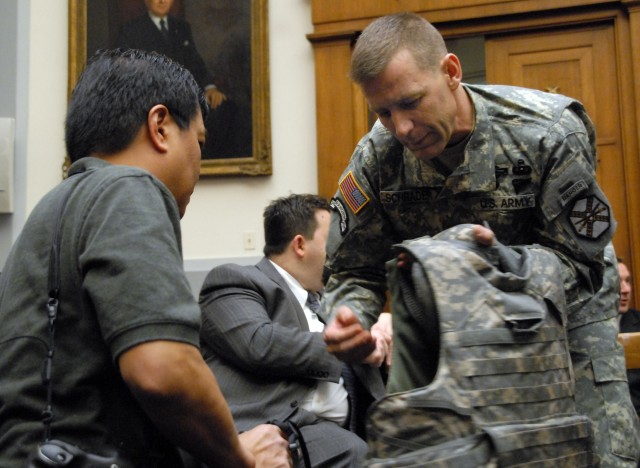 Soldier testifies to Congress on body armor