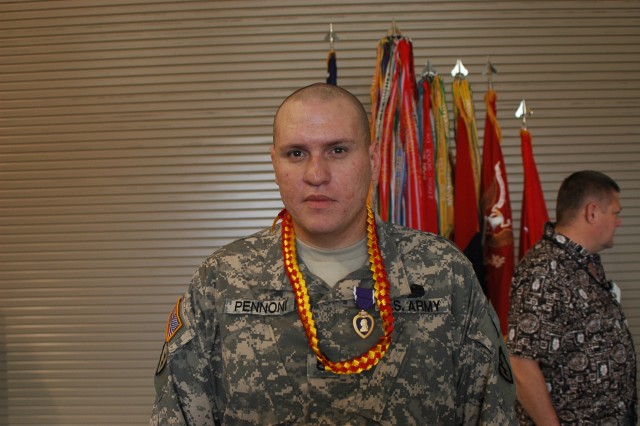 Artillery chief awarded Purple Heart