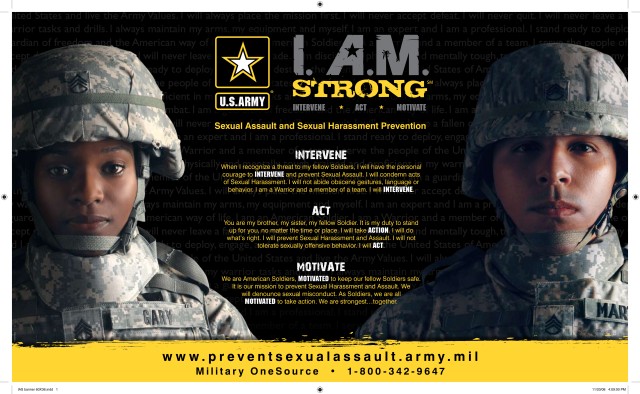 I A.M. Strong campaign poster