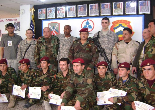 Kurdish Soldiers graduate US Army combat lifesaver course