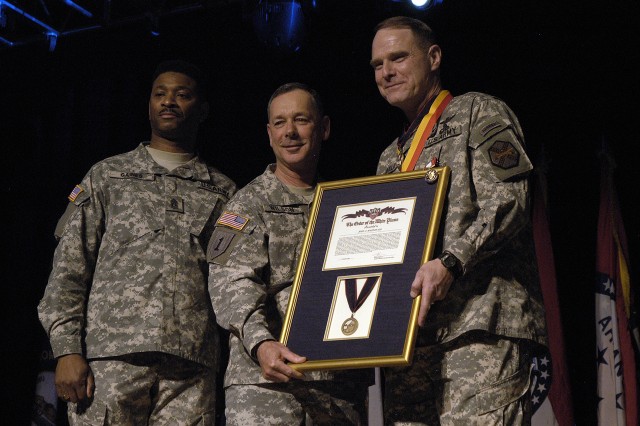 Macdonald received three awards at Change of Command ceremony