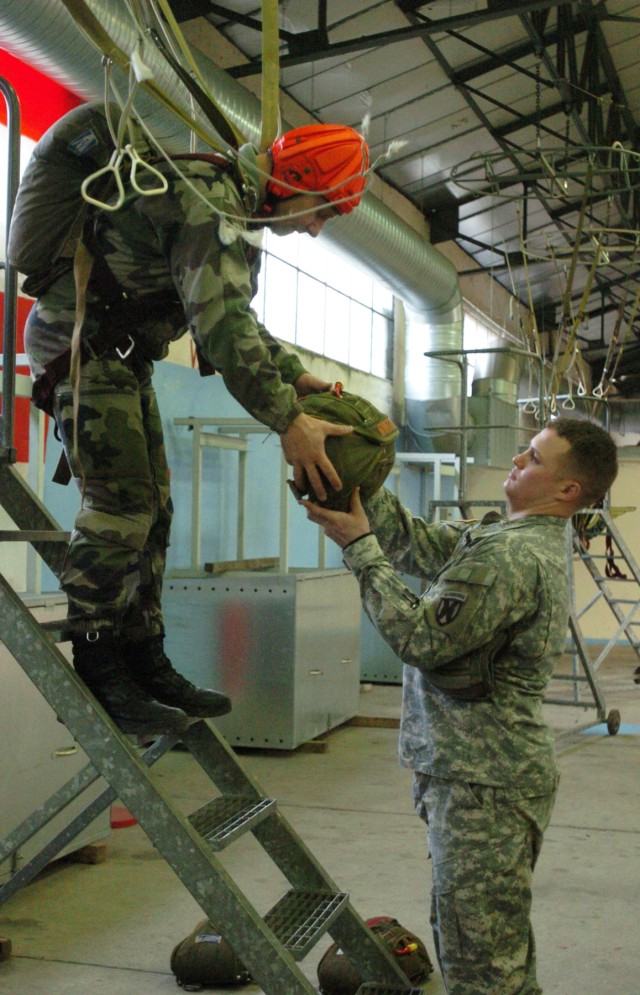 21st Theater Sustainment Command paratroopers conduct combined airborne operations with French counterparts