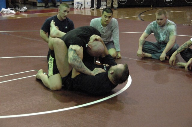 UFC athletes teach Red Cloud Warriors new moves
