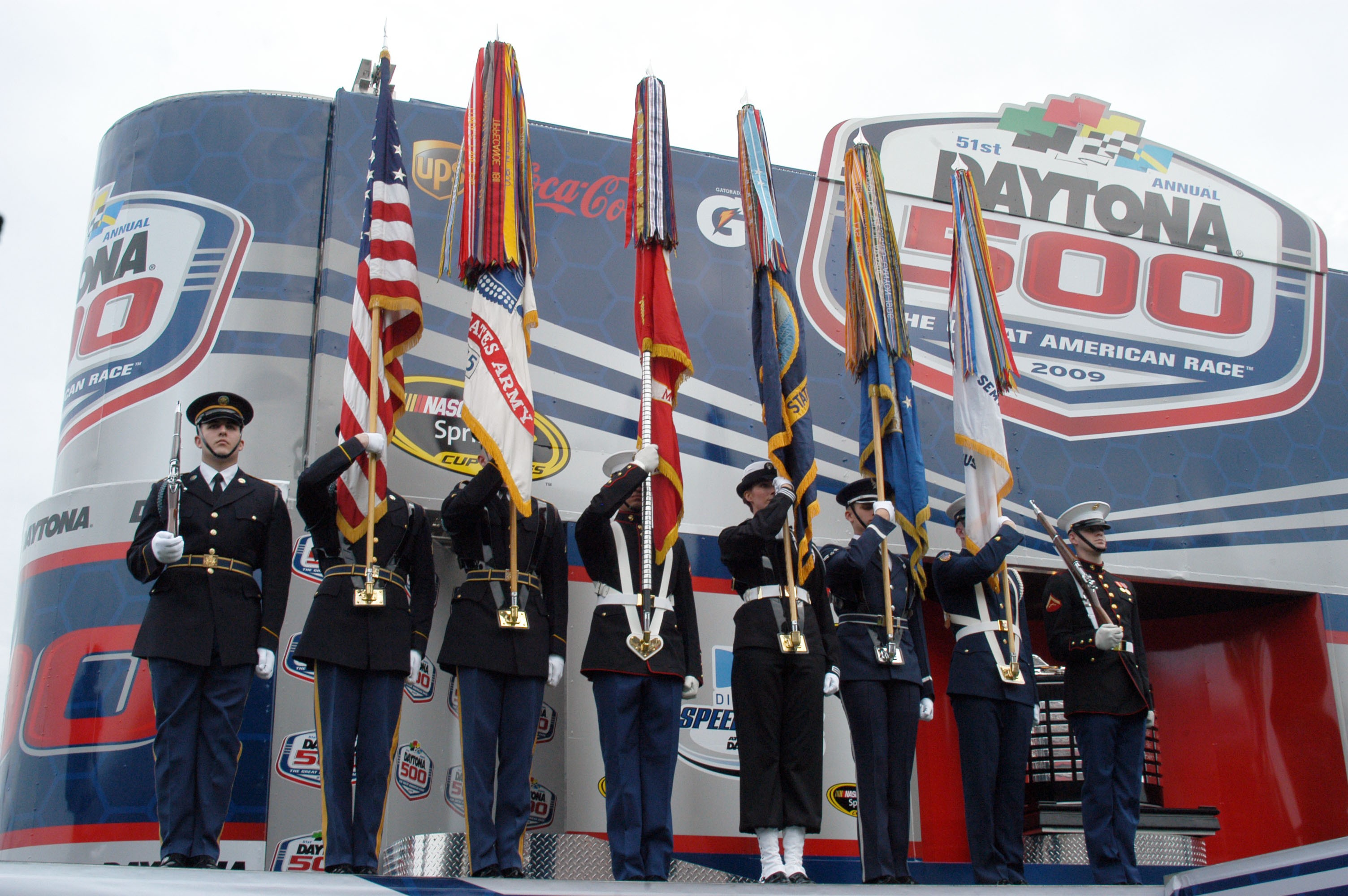 Joint Armed Forces Color Guard At Daytona | Article | The United States ...