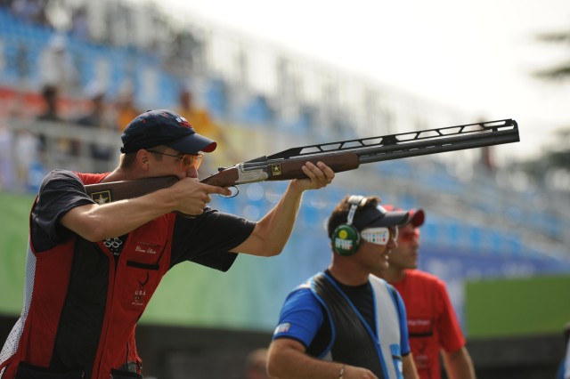 Double trap, double record, Olympic gold