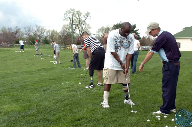 Wounded troops back in the swing