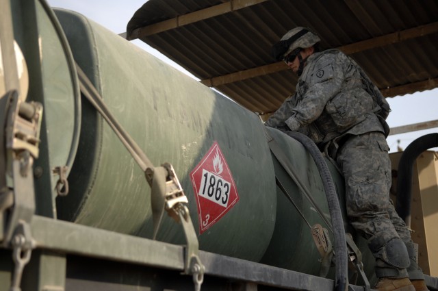 Transferring diesel fuel