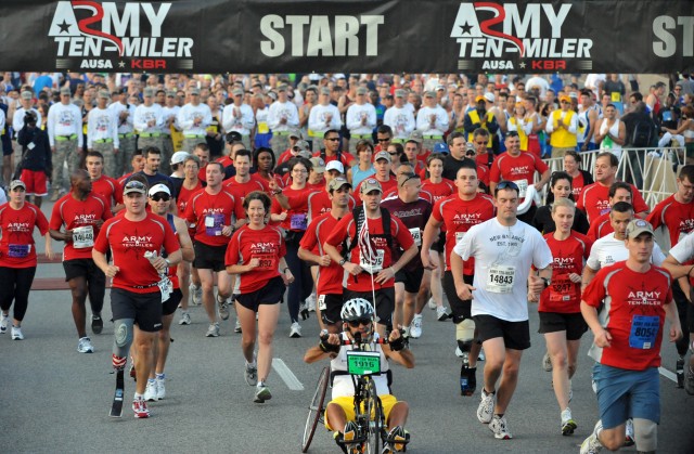 Missing Parts in Action Team inspires elite runners in Army Ten-Miler