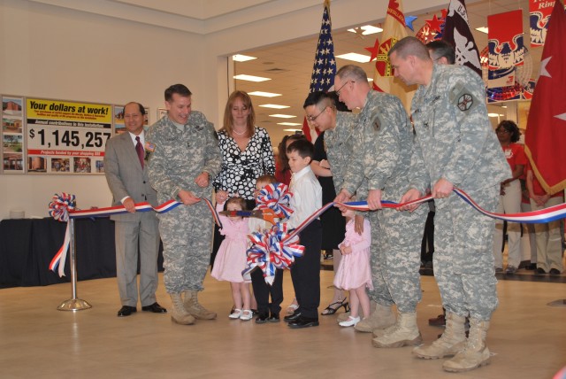 Shopping spree - new Fort Riley post exchange opens with festivities, week of sales