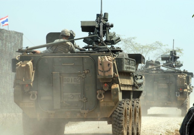 Combined Live Fire Exercise with Strykers ignites Cobra Gold 09