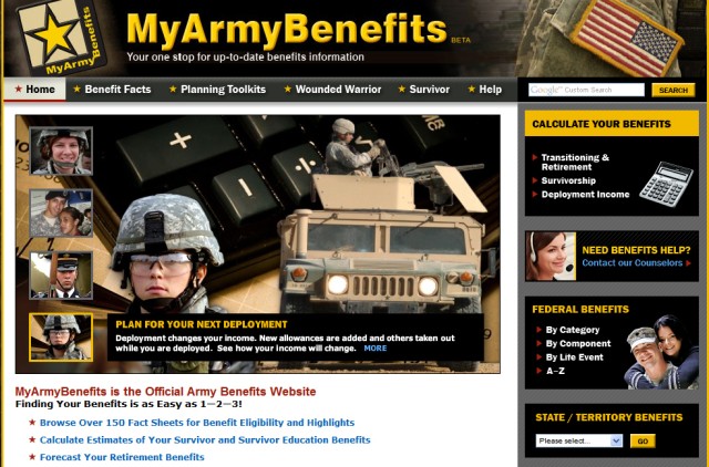 Benefits Web site
