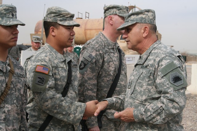 General visits California Guardsmen