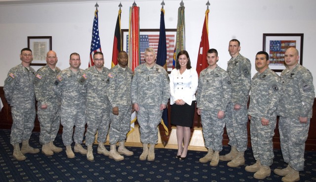 Thirteen U.S. Army Europe junior officers honored for commitment to duty, honor, country with MacArthur leadership awards