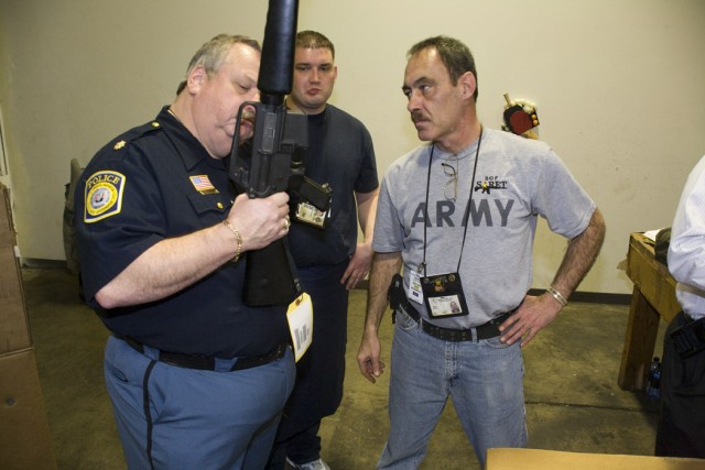 Area law enforcement inspect DLA rifles
