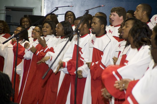 JSU chior performs at depot&#039;s Black History Month obervance