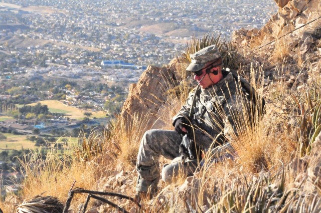 Rifleman Radio exercise, McKelligon Canyone overlooking El Paso, Texas