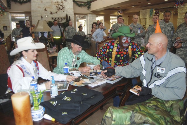 Rodeo celebrities visit Warrior and Family Support Center