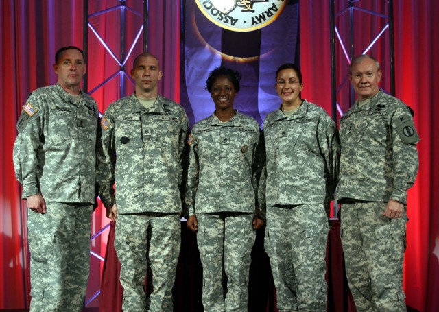 Three NCOs honored at AUSA event