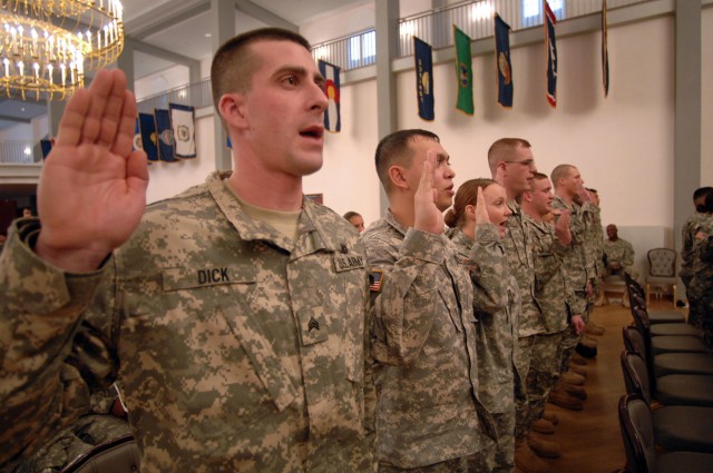 Induction ceremony a rite of passage that symbolizes new sergeants&#039; dedication to duty