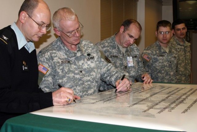 West Point WTU signs Army Warrior Health-Care Covenant