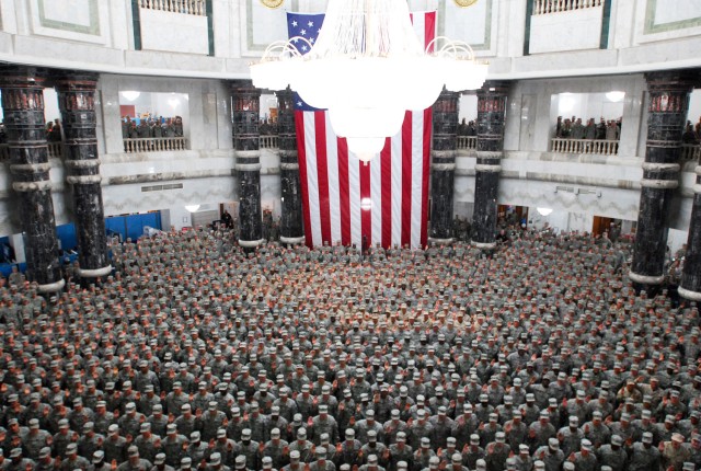 Soldiers reup in poor economy
