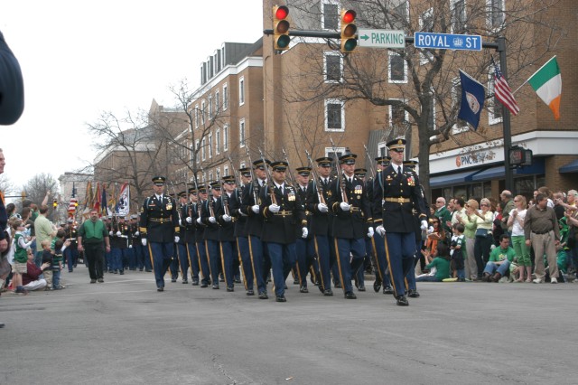 The Old Guard marches in the &quot;Nation&#039;s St. Patrick&#039;s Day Parade&quot;