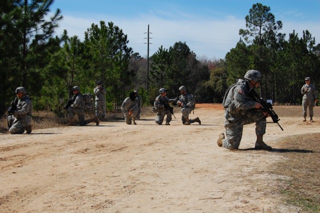 Sgt. Zachary Woodman On Simulated Foot Patrol