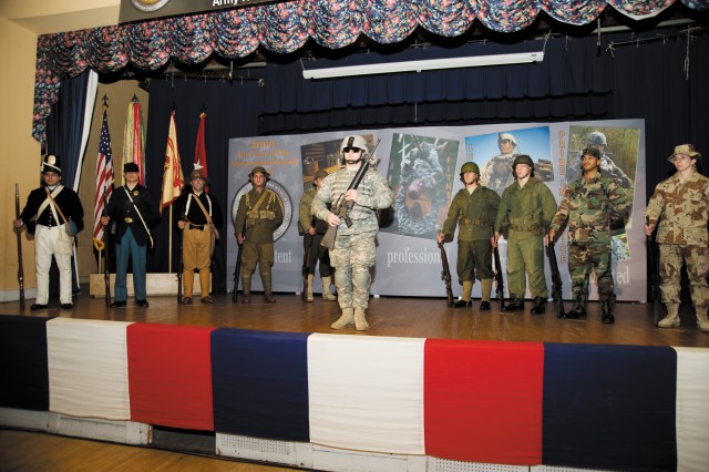 Parade of Army uniforms