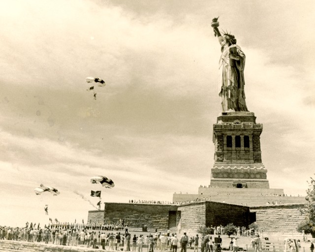 Statue of Liberty jump