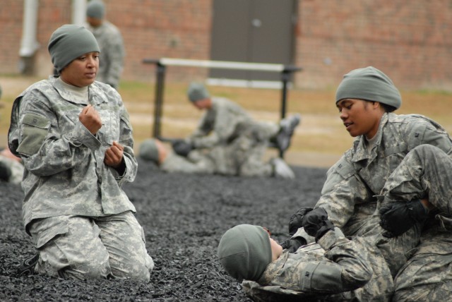 Drill sergeant stands a fighting chance