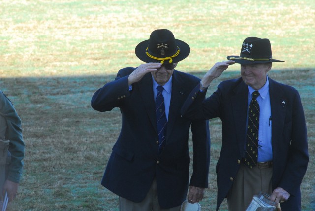 American Heroes receive a standing ovation during the Sacred Soil Ceremony Thursday