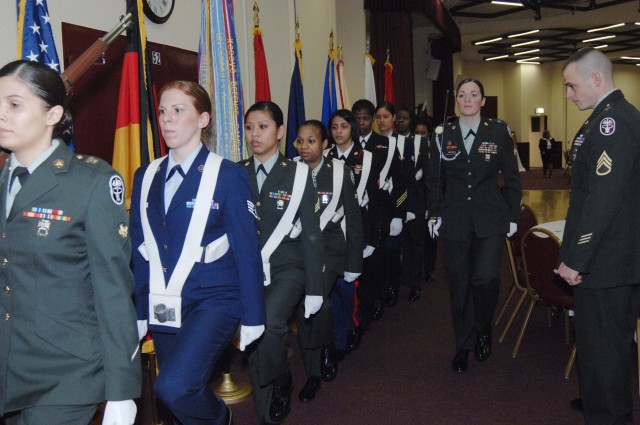 NCOs step up, present unique color guard