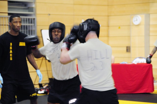 Soldiers build the Warrior Ethos one blow at a time