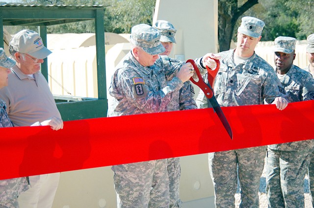 Ribbon Cutting at the Forward Operating Base Courage