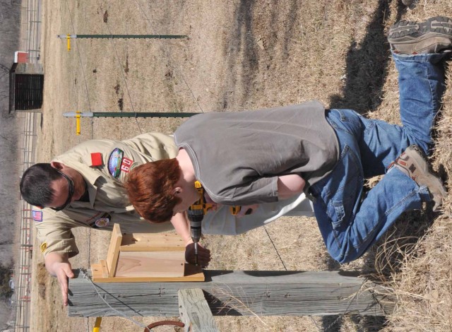 Scouts tackle new housing project for post&#039;s bluebirds