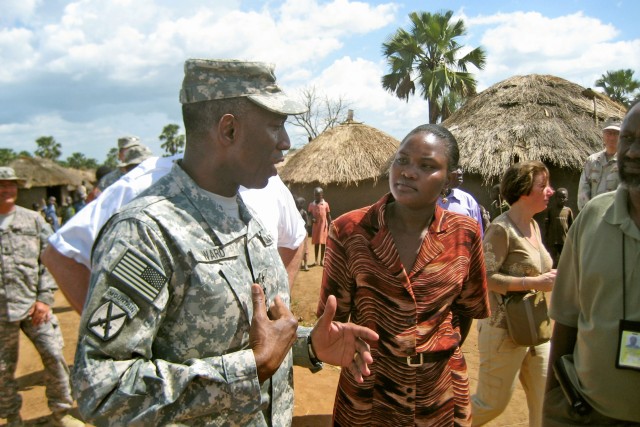 Gen. Ward at the at the Te-Tugu Camp near Gulu, Uganda