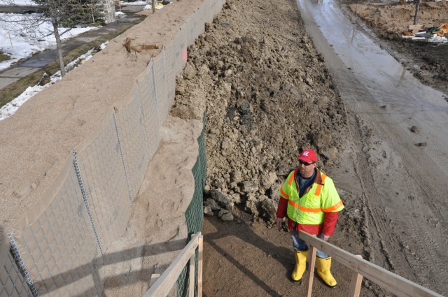 Inspecting Emergency Levees in Fargo, N.D.