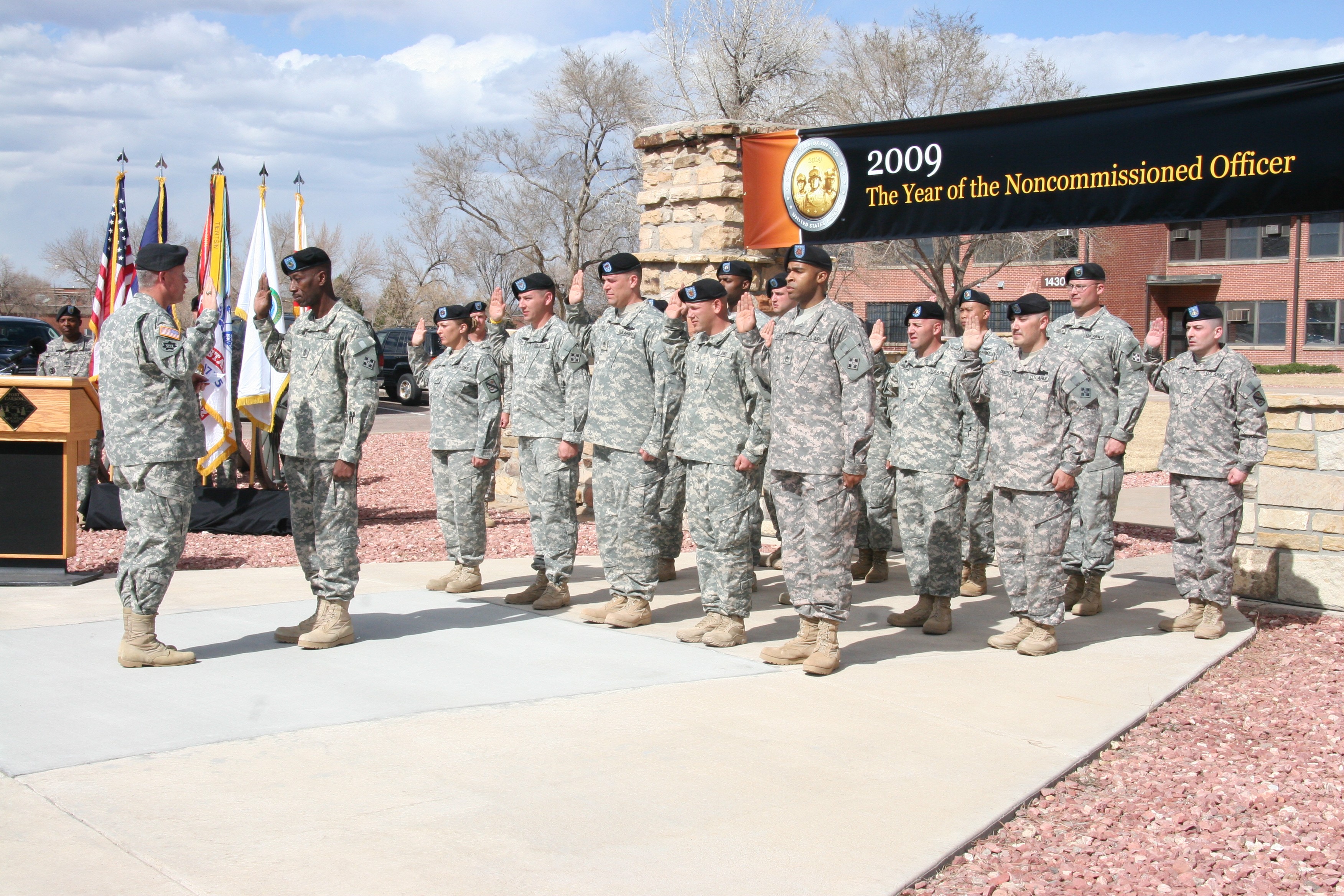 Fort Carson CG reups NCOs Article The United States Army