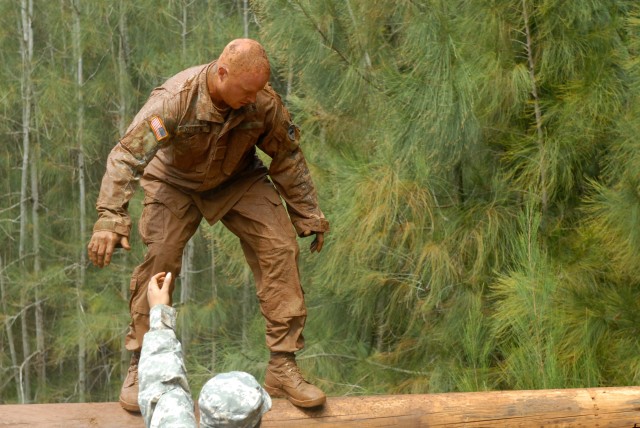 SergeantsAca,!a,,c Time Training at the Obstacle Course