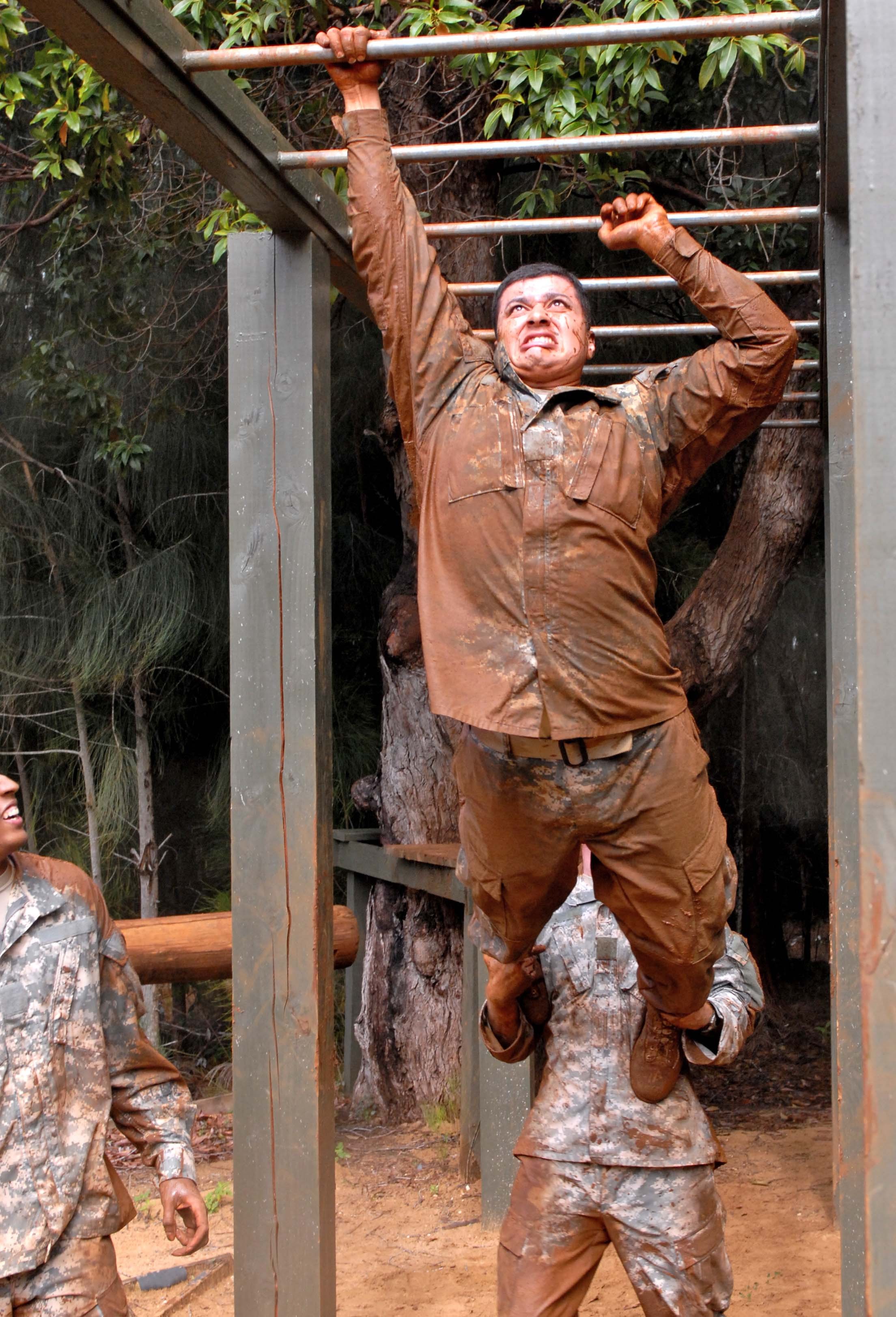 Sergeants' Time Training At The Obstacle Course 