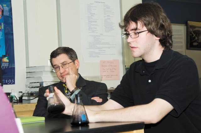 ECBC mentor works with student