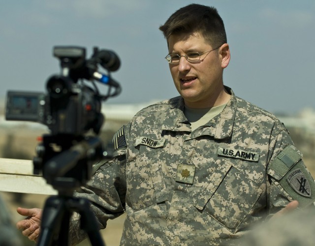 Armed Forces Network Interviews Maj. Marcus Snow