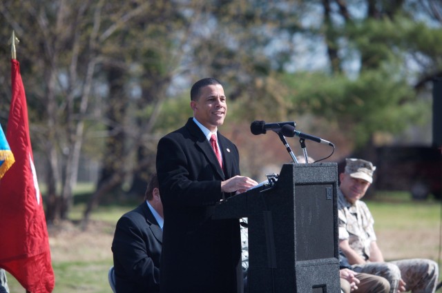 Maryland Lt. Gov. Anthony Brown helps break ground on new Defense Media Activity headquarters